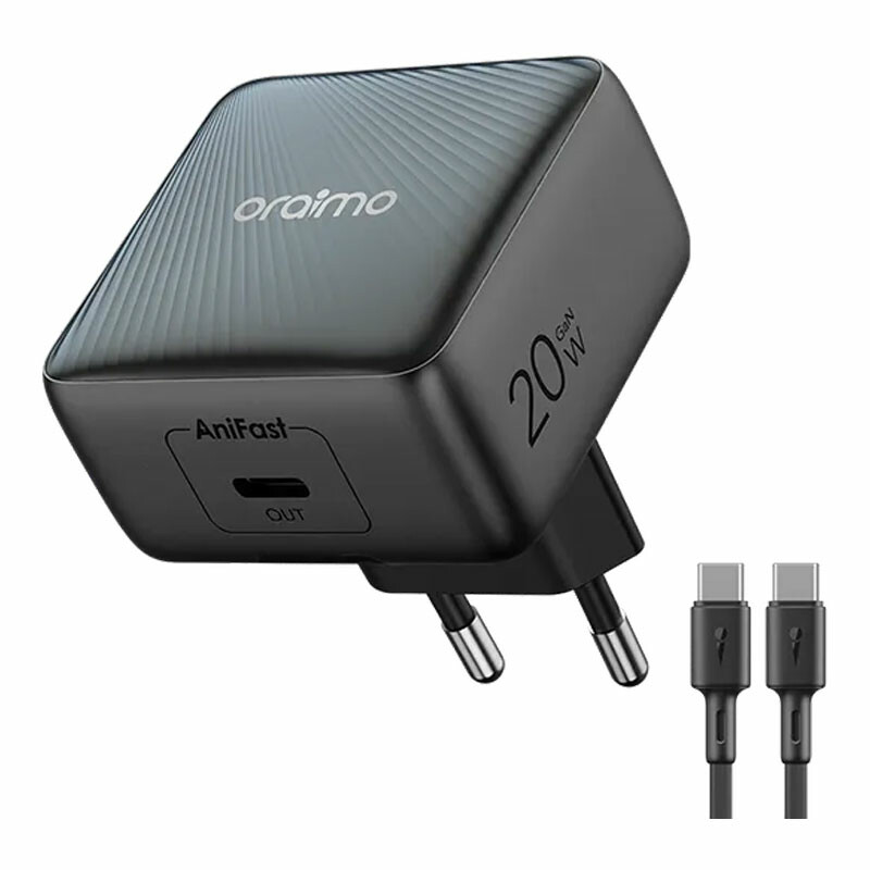 شارژر دیواری اورایمو مدل PowerCube 20 Chic OCW-5201E+CL55 توان 20 وات با کابل