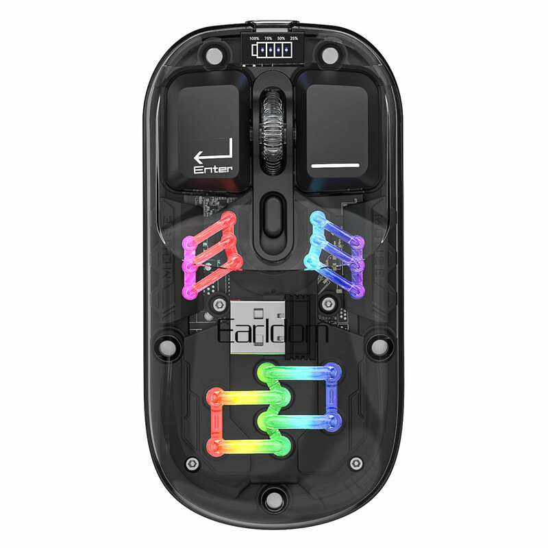 ماوس بی سیم شفاف ارلدام KM16