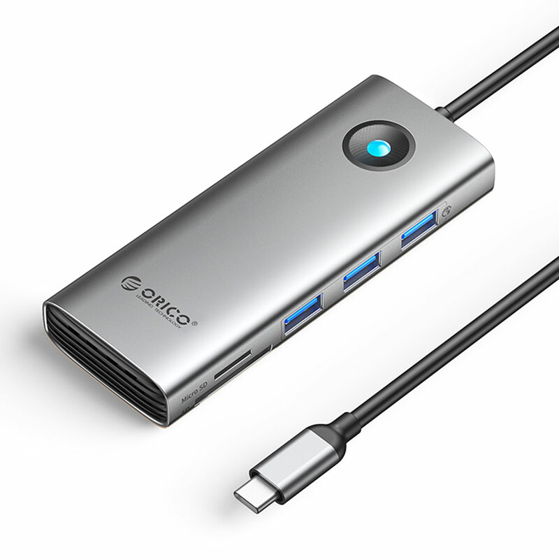 هاب تایپ سی 8 پورت اوریکو مدل PW11-8P