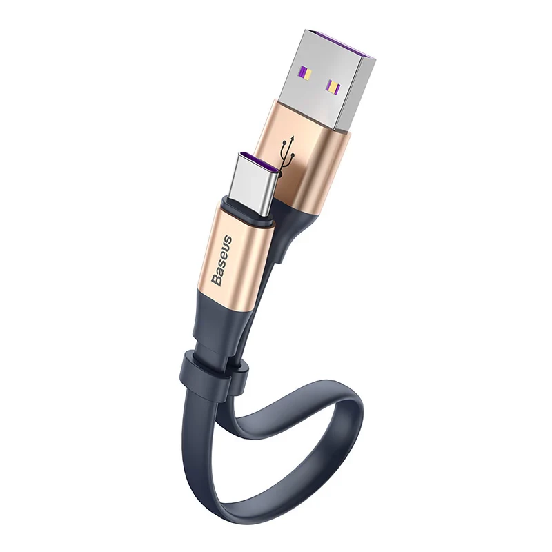 کابل شارژ USB به Type-C بیسوس مدل Simple HW CATMBJ-BG1 طول 23 سانتی متر توان 40 وات