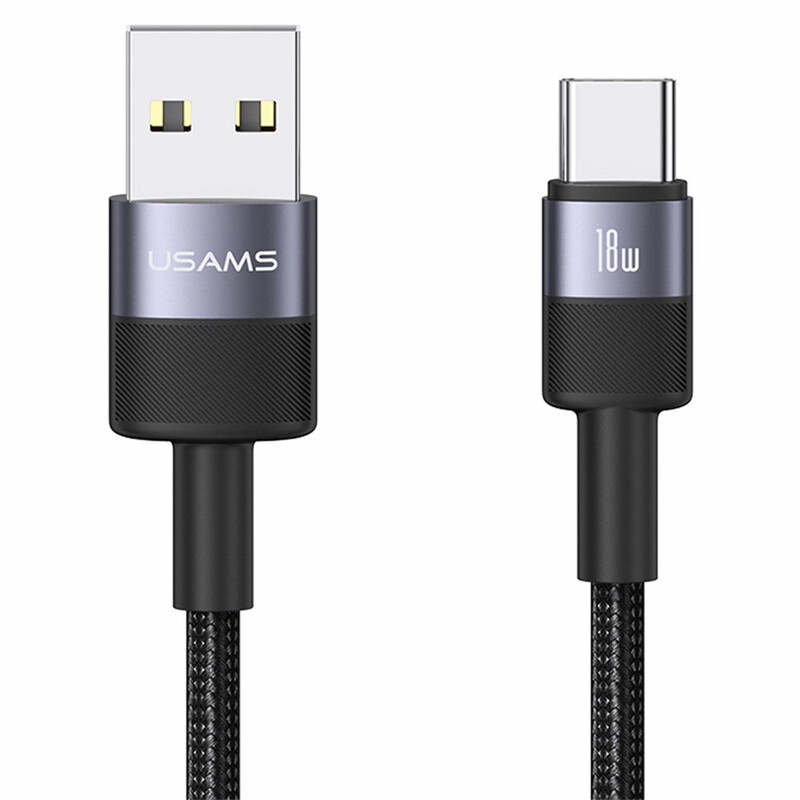 کابل شارژ USB به Type-C یوسمز مدل SJ718 طول 1.2 متر توان 3 آمپر