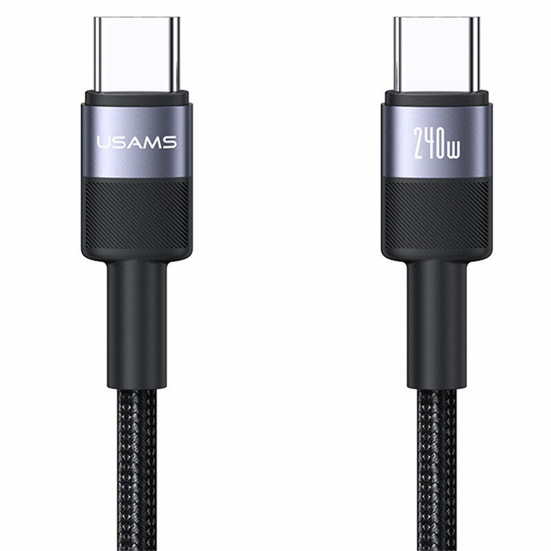 کابل شارژ USB-C به USB-C یوسمز مدل SJ727  طول 1.2 متر توان 240 وات
