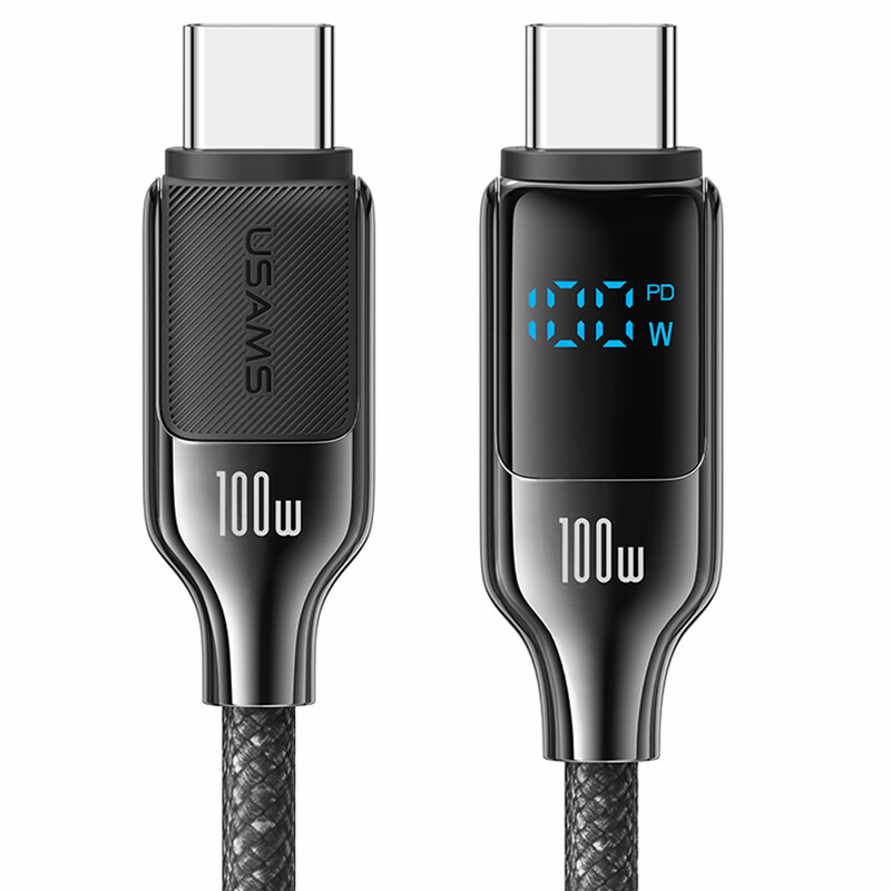 کابل شارژ USB-C به USB-C یوسمز مدل SJ742  طول 1.2 متر توان 100 وات