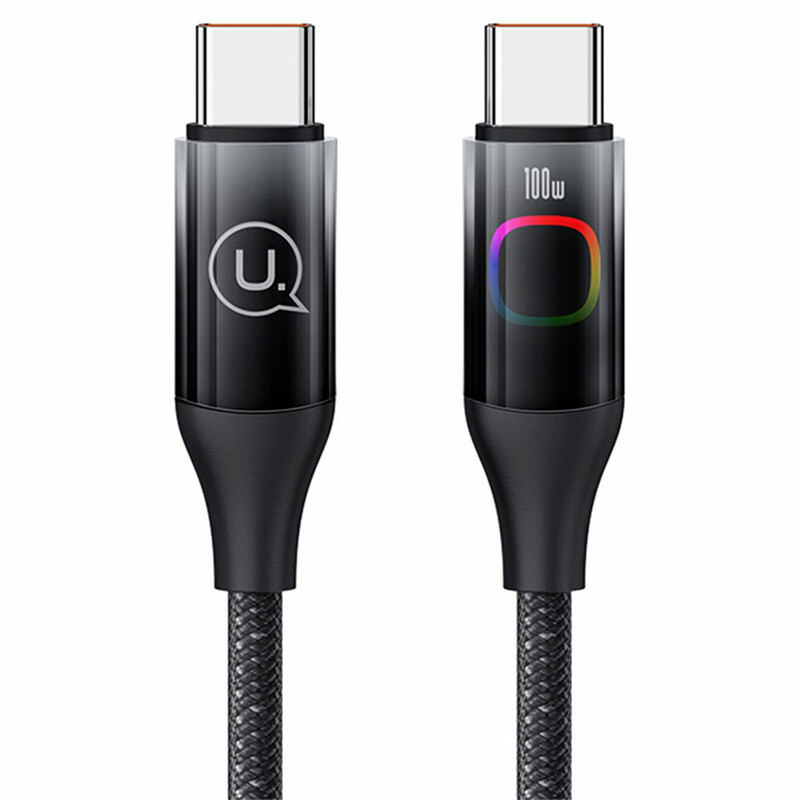 کابل شارژ USB-C به USB-C یوسمز مدل SJ640  طول 1.2 متر توان 100 وات
