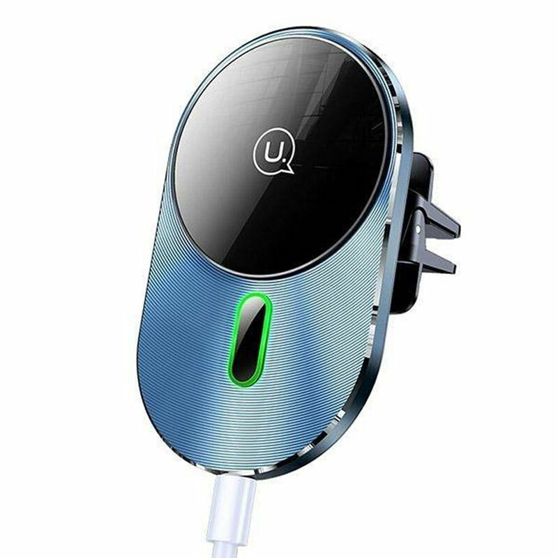 پایه نگهدارنده و شارژ بی سیم خودرو یوسمز مدل USAMS CD170 توان 15 وات