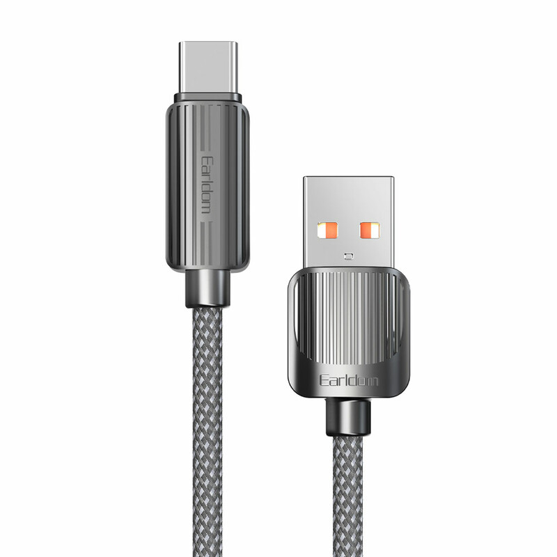 کابل شارژ USB به Type-C ارلدام مدل EC-187C طول 1 متر توان 2.4 آمپر