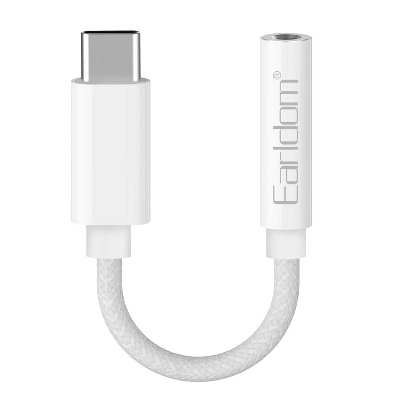 مبدل تایپ سی به جک 3.5 میلی متری ارلدام مدل OT69