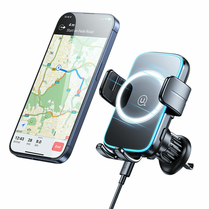 پایه نگهدارنده و شارژر بی سیم خودرو یوسمز مدل CD230 توان 15 وات