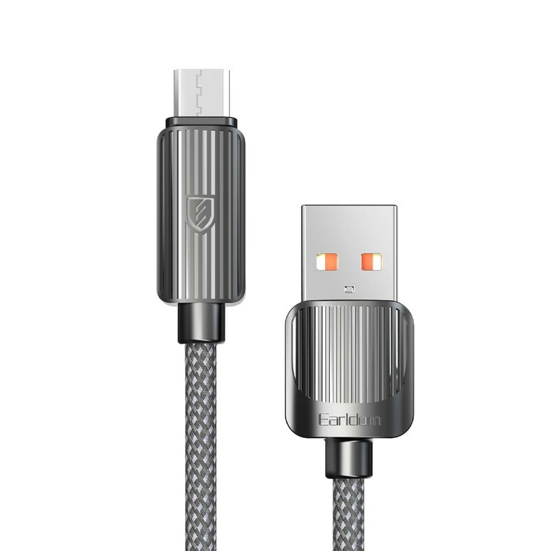 کابل شارژ USB به micro USB ارلدام مدل EC-187M طول 1 متر توان 2.4 آمپر