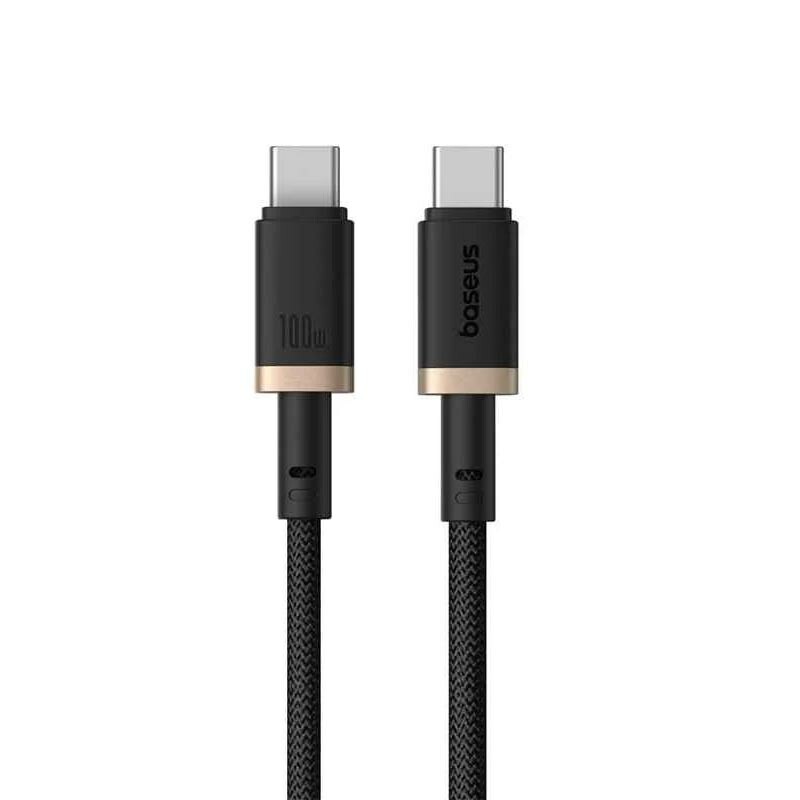 کابل شارژ USB-C به USB-C بیسوس مدل Dura P10377803U01-02 طول 2 متر توان 100 وات