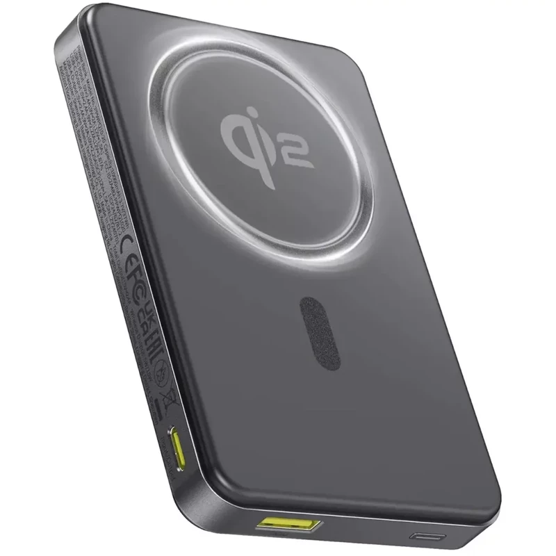 پاوربانک مگنتی بیسوس مدل Airpow II Qi2 P10080000123-00 ظرفیت 10000 توان 22.5 وات