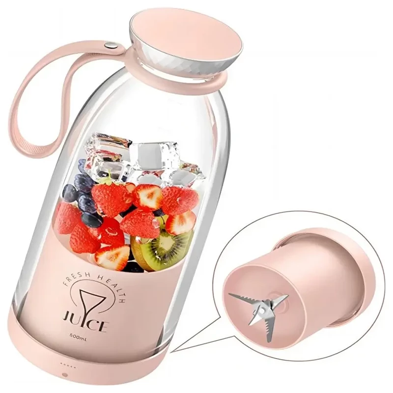 مخلوط کن و شیکر شارژی شیائومی Fruit Blender مدل Y03 گنجایش 0.5 لیتر