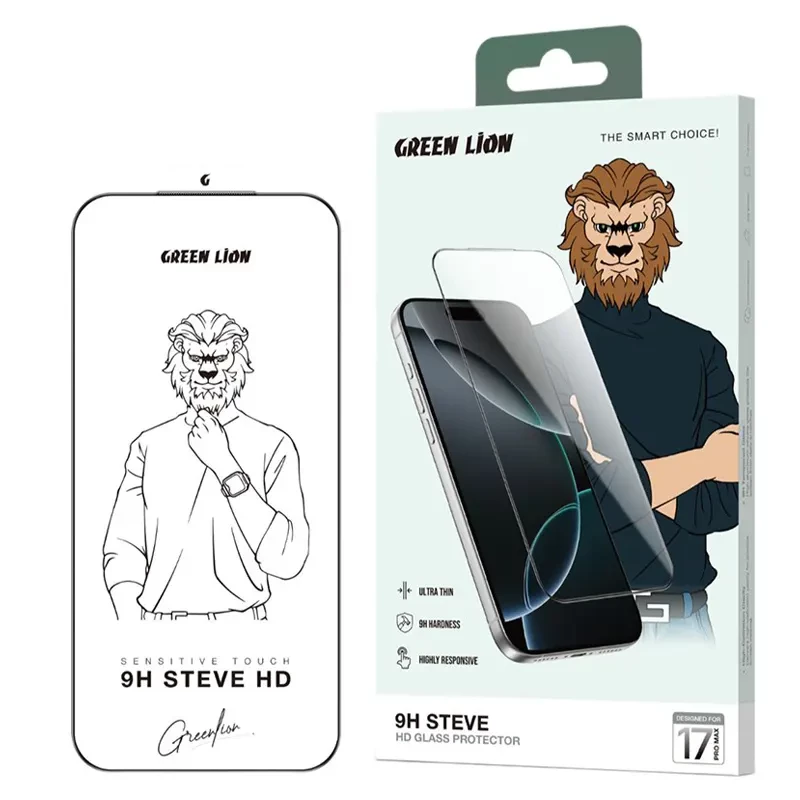 گلس استیو شفاف گرین لاین Steve آیفون iPhone 17 Pro Max