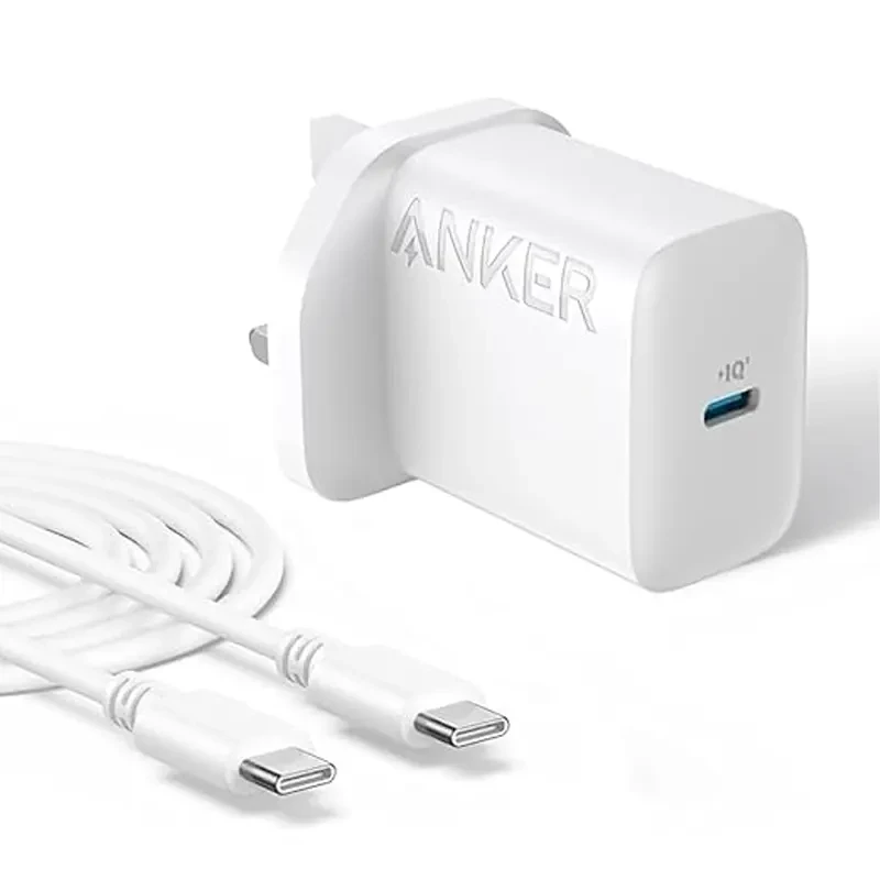 شارژر دیواری انکر مدل Anker Select Charger 20W B2347 توان 20 وات با کابل تایپ سی