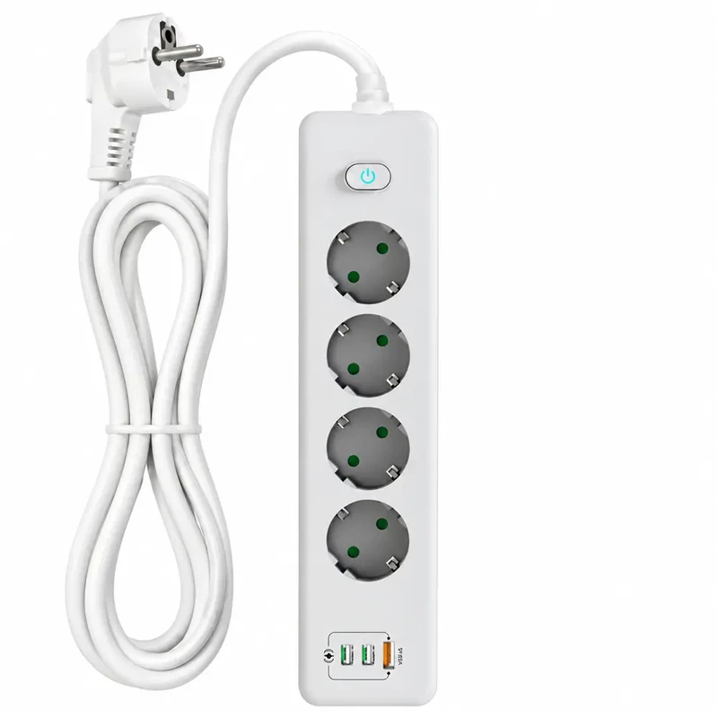 چندراهی برق و USB لایت ویو مدل LightWave LW-EXT-441U2C