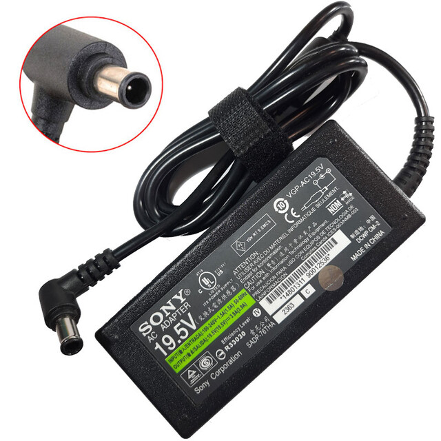 شارژر لپ تاپ سونی 19.5 ولت 3.9 آمپر مدل VGP-AC19.5V