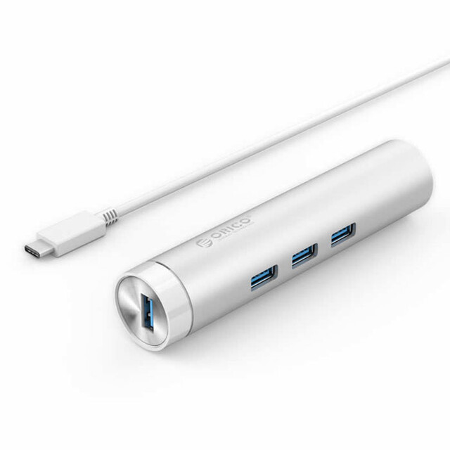 هاب تایپ سی 3 پورت اوریکو خروجی Lan مدل ARH3L-U3