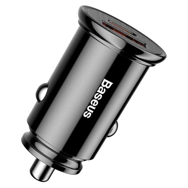 شارژر فندکی دو پورت بیسوس مدل BS-C16C1 توان 30 وات