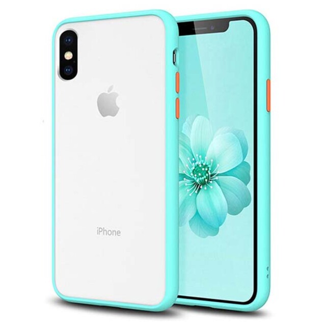 قاب پلاتینا دور رنگی مات iPhone XS Max