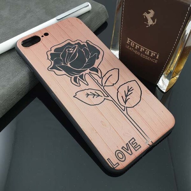 قاب ژله‌ای طرح چوب برای گوشی موبایل آیفون 7 پلاس