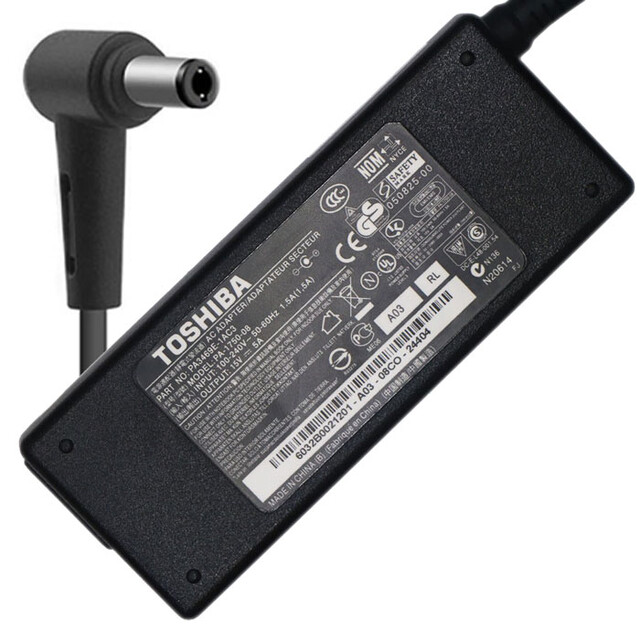شارژر لپ تاپ توشیبا 15 ولت 5 آمپر مدل PA-1750-08