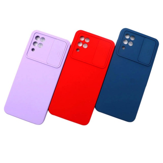 قاب سیلیکونی محافظ لنزدار کشویی سامسونگ A12