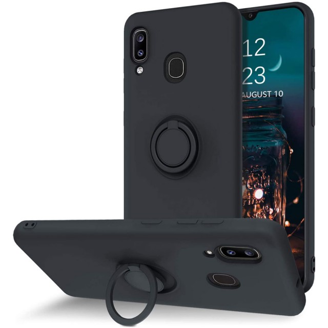 قاب سیلیکونی رینگ دار با بند سامسونگ A20/A30