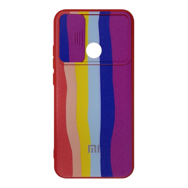 قاب سیلیکونی رنگین کمانی محافظ لنزدار کشویی شیائومی Redmi 9C