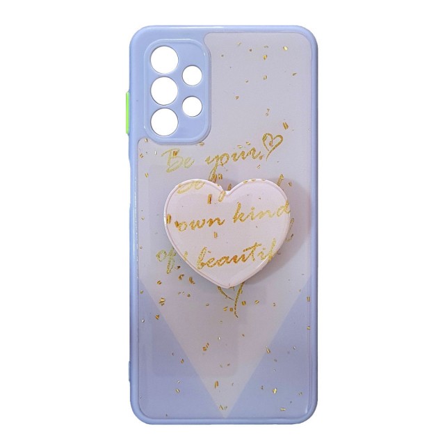 قاب رزینی با پاپ سوکت قلبی سامسونگ A32 5G