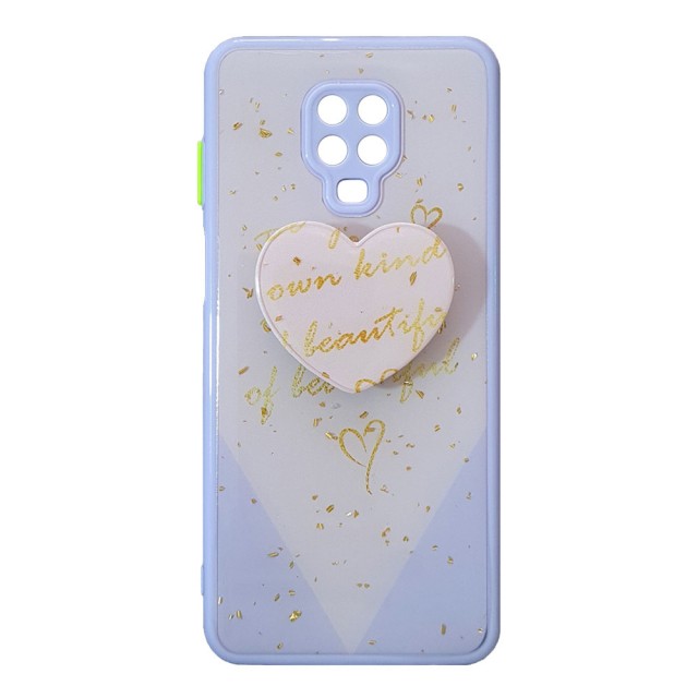 قاب رزینی با پاپ سوکت قلبی شیائومی Redmi Note 9 Pro