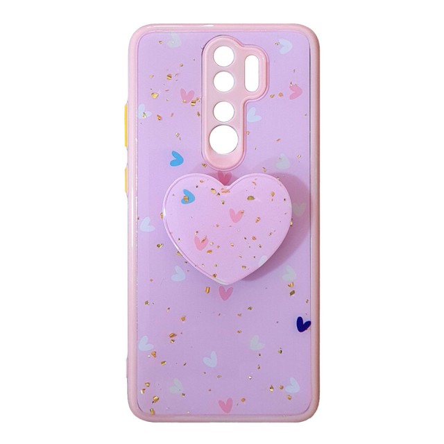 قاب رزینی با پاپ سوکت قلبی شیائومی Redmi Note 8 Pro