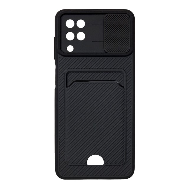 قاب کربنی محافظ لنز کشویی جا کارتی سامسونگ A12