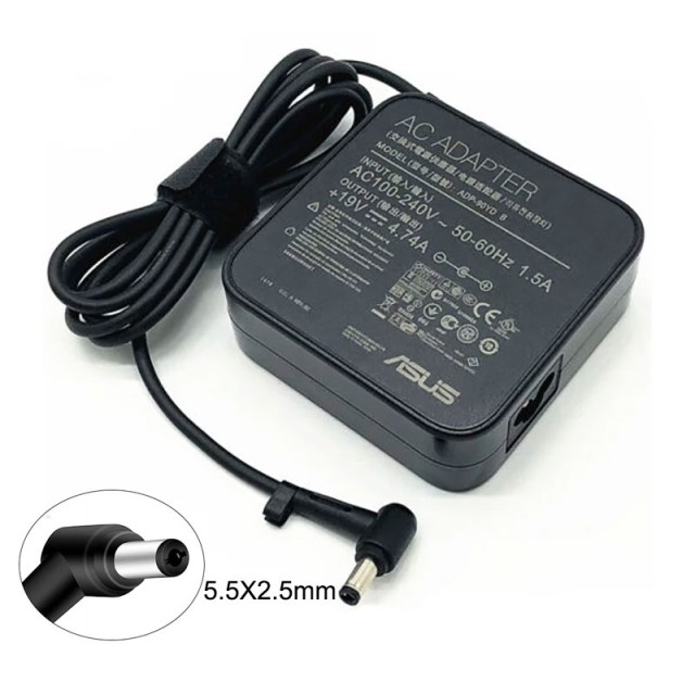 شارژر لپ تاپ ایسوس 19 ولت 4.74 آمپر مربعی مدل ADP-90YD B