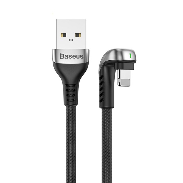 کابل شارژ USB به لایتنینگ بیسوس مدل U-Shaped CALUX-A01 طول 1 متر توان 2.4 آمپر