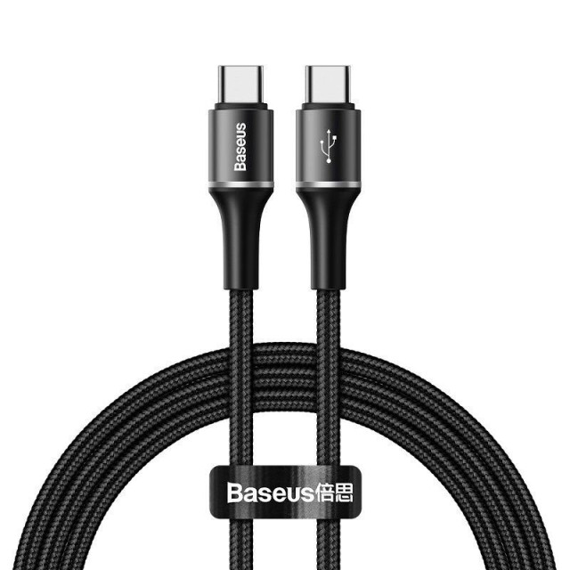 کابل شارژ USB-C به USB-C بیسوس مدل CATGH-J01 طول 1 متر توان 60 وات