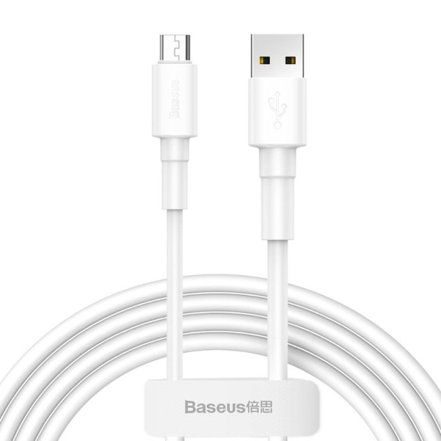 کابل شارژ USB به microUSB بیسوس مدل CAMSW-A02 طول 1 متر توان 2.4 آمپر