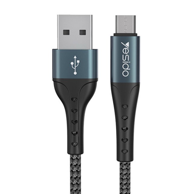کابل شارژ USB به microUSB یسیدو مدل CA63 طول 2 متر توان 2.4 آمپر
