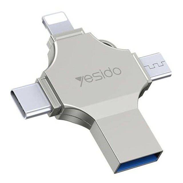 فلش مموری + مبدل یسیدو مدل FL10 ظرفیت 64 گیگابایت