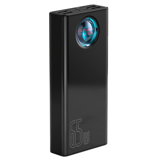 پاوربانک بیسوس مدل Amblight Digital Display PPLG-A01 ظرفیت 30000 میلی آمپر توان 65 وات