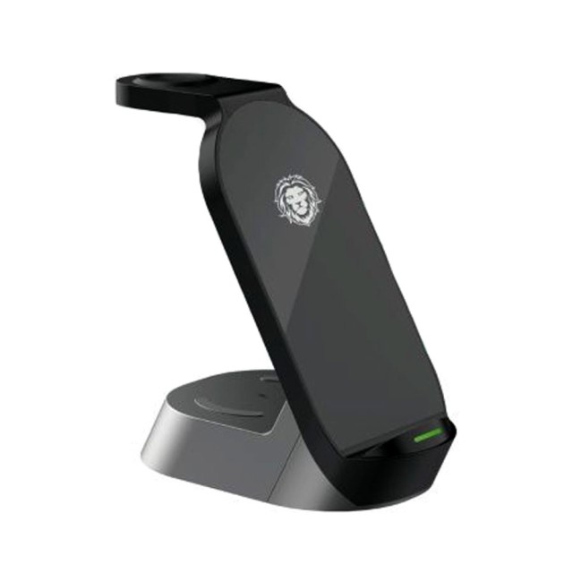 شارژر وایرلس 4 کاره گرین لاین Green Lion 4 IN 1 Wireless Charger Stand توان 15 وات