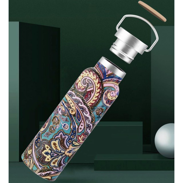 فلاسک و قمقمه و کلمن گرین لاین Green Lion Pattern Bottle 600ml