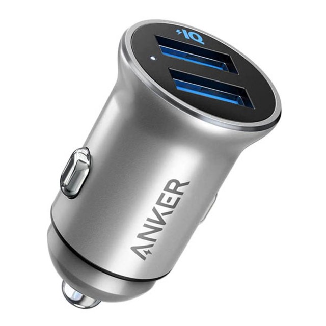 شارژر فندکی انکر مدل A2727 PowerDrive2 Alloy توان 24 وات