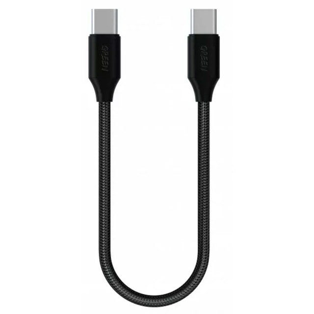 کابل شارژ USB-C به USB-C گرین لاین مدل GN30CMCTC طول 0.3 متر توان 3 آمپر