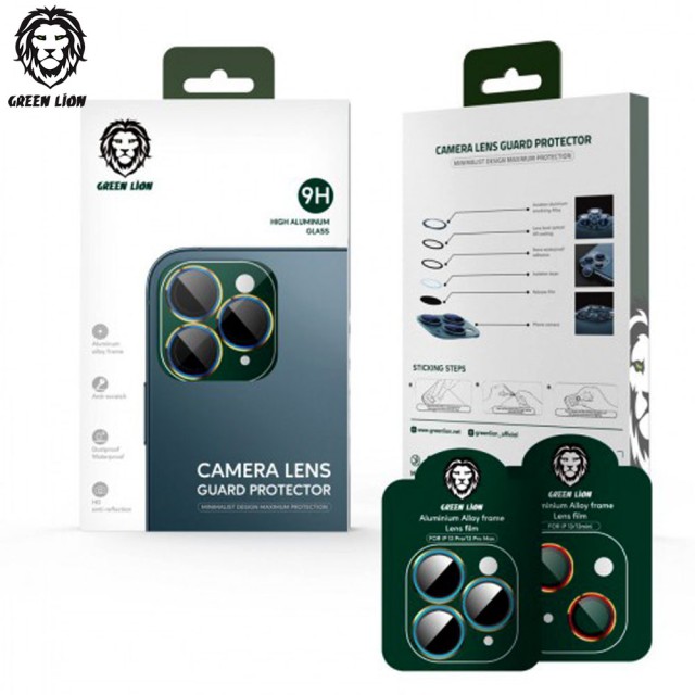 محافظ لنز دوربین گرین لاین هفت رنگ آیفون iPhone 13 Pro Max/13 Pro