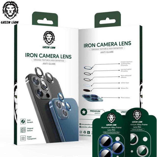 محافظ لنز دوربین گرین لاین Iron Camera Lens آیفون iPhone 13 Pro Max/13 Pro