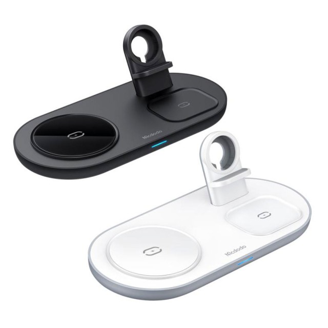 شارژر وایرلس 3 کاره مک دودو Mcdodo CH-706 3 IN 1 Magnetic Wireless Charger توان 15 وات