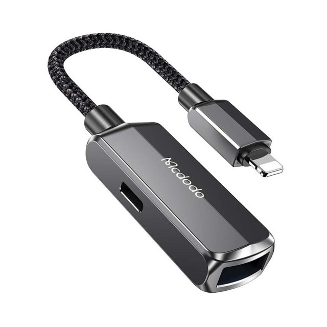 کابل تبدیل لایتنینگ به یو اس بی مک دودو Mcdodo 2 In 1 Convertor Lightning to USB-A 3.0 + Lightning CA-2690