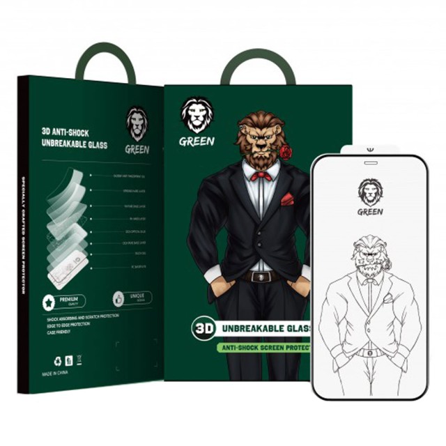 گلس شفاف ضدضربه گرین لاین Unbreakable Glass آیفون iPhone 11 Pro/X/Xs