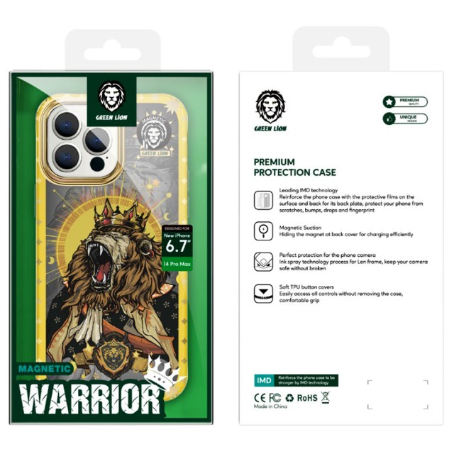 قاب مگنتی جنگجو Warrior Magnetic گرین لاین مدل GNMGW14PM آیفون iPhone 14 Pro Max