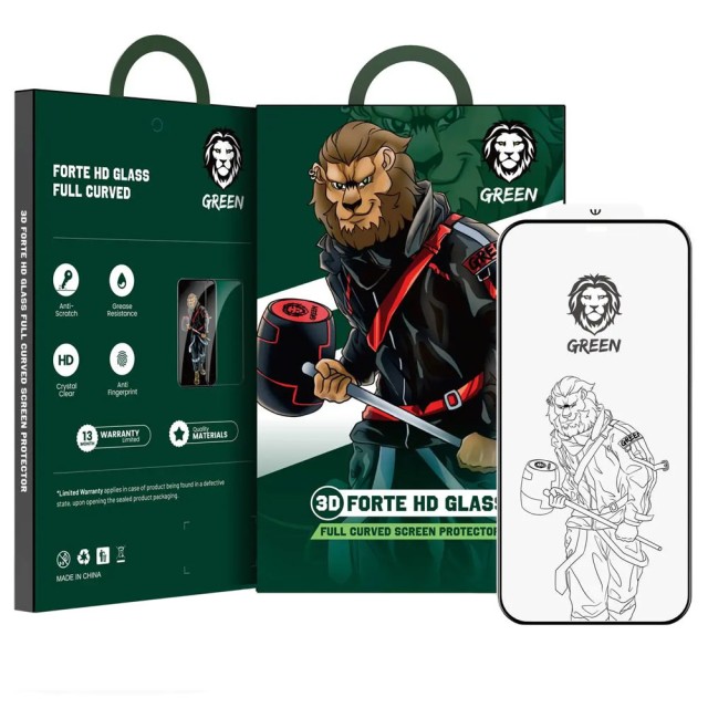گلس فورته شفاف گرین لاین 3D Forte HD Glass آیفون iPhone 13/13 Pro